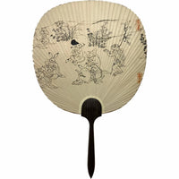 Tokyo Uchiwa Oiseaux, bêtes et caricatures No.2