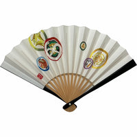 Online only] New Year's greeting card for the year of the Snake 2025folding fan Snake tea fan No.5