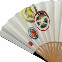 Online only] New Year's greeting card for the year of the Snake 2025folding fan Snake tea fan No.5