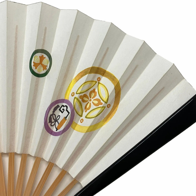 Online only] New Year's greeting card for the year of the Snake 2025folding fan Snake tea fan No.5